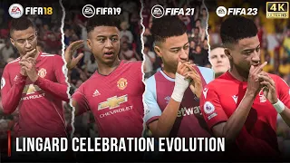 Jesse Lingard Celebration Evolution In FIFA | 18 - 23 | 4K 60FPS