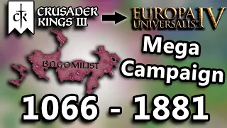 The Rise Of Bogomilst - Paradox Mega Campaign: Crusader Kings 3 to Eu4 | AI only