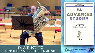 GIONANIDIS: 24 Advanced Studies for tuba | ✥No.3✥ | Dave Kutz, Netherlands Philharmonic Orchestra