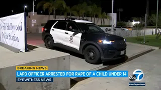 Officer arrested for alleged rape of a child under 14