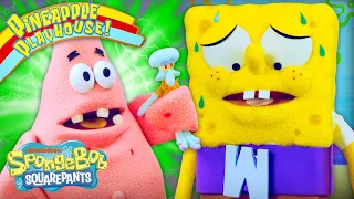 Patrick Uses WUMBO to Shrink Squidward IRL! Ⓜ️ | "Mermaid Man and Barnacle Boy IV" with Puppets!