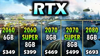 RTX 2060 vs RTX 2060 SUPER vs RTX 2070 vs RTX 2070 SUPER vs RTX 2080 | 1080p 1440p 4K Benchmark