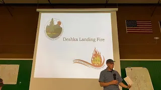 Live - #DeshkaLandingFire community meeting at the Willow Elementary School