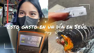 ¿Cuánto gasto viviendo en Corea? 🇰🇷💰En un día normal de mi vida 😩