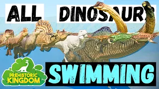 All Dinosaurs SWIMMING | Prehistoric Kingdom
