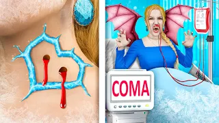 Princesa Elsa Acordou de um Coma e se Tornou Vampira