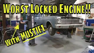 Worst locked up engine ever!! With Mustie1!! Will It Run?