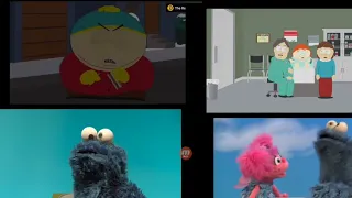 up to faster 4 parison to south park and sesame street