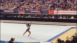 Simone Biles Floor Routine Live.  US Gymnastics National Championships 2021.  #simonebiles #gymnast