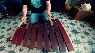 Homemade xylophone