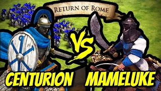 175 ELITE CENTURIONS vs 200 ELITE MAMELUKES (Total Resources) | AoE II: DE