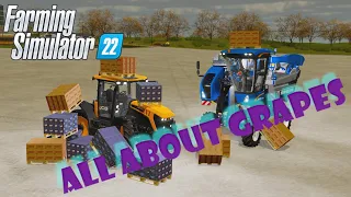 HOW TO USE GRAPES FARMING SIMULATOR 22. GROW THEM SELL THEM MAKE JUICE AND CEREAL