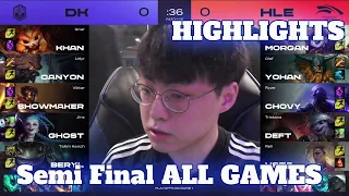 HLE vs DK - All Games Highlights | Semi Finals 2021 LCK Spring | Hanwha Life vs DAMWON Kia Full Bo5