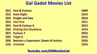 Gal Gadot Movies List
