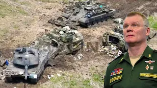 Конашенков оконфузился с уничтожением 4-х танков «Leopard»! Т-90М "Прорыв" разошелся по швам в бою
