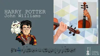 HARRY POTTER Violín tutorial. Partitura y acompañamiento