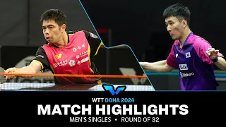 Chuang Chih-Yuan vs Lee Sang Su | MS R32 | WTT Contender Doha 2024