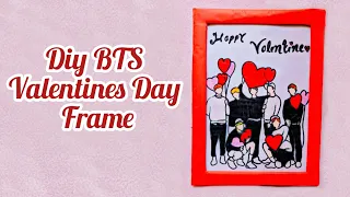 Diy BTS Valentines Day Frame ❤ | DIY Bts sketch #bts #army