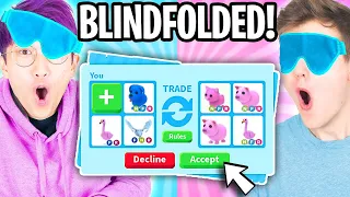 Can We Beat The BLINDFOLDED TRADE CHALLENGE In ADOPT ME?! (LOST OUR DREAM PETS!?)