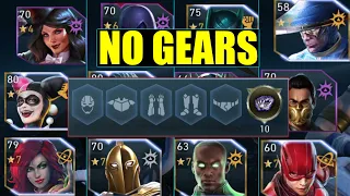 I Tried My Best Solo Raid Teams With No Gears Injustice 2 Mobile