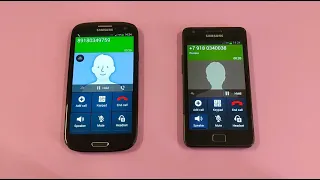 Incoming call & Outgoing call at the Same Time Samsung Galaxy S3 + S2