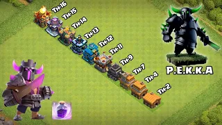 Every Town Hall vs P.E.K.K.A! - Clash of Clans