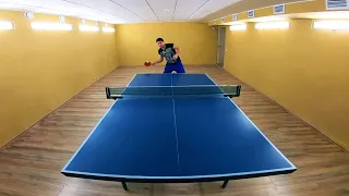 НАСТОЛЬНЫЙ ТЕННИС ОТ ПЕРВОГО ЛИЦА | Table tennis first person #2