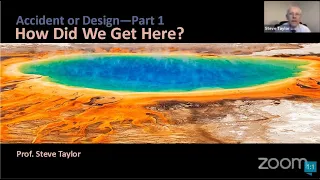 Accident or Design? - part 1 (with Prof. Steve Taylor)