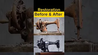 1894 SINGER Sewing Machine Restoration #shorts #shortvideo #shortsfeed