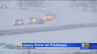 Powerful Storm Shuts Down Grapevine, Cajon Pass