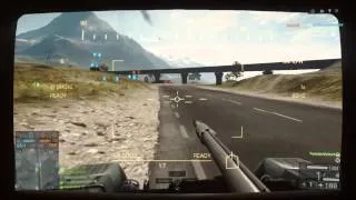 Battlefield 4 - T-90A vs. A guy near a helicopter