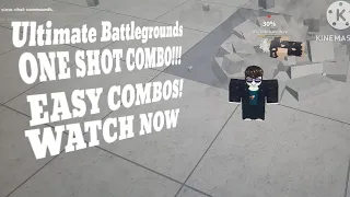 Roblox | ULTIMATE Battlegrounds | HOW TO ONE SHOT COMBO!