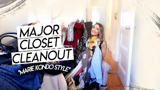 EXTREME CLOSET CLEANOUT! A Marie Kondo Style Decluttering for Spring!