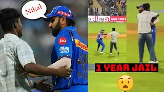 Rohit Sharma got Scared when Fan Entered in Ground | Rohit sharma Fan got Jail for 1 year