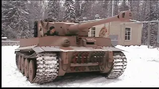Реплика танка 'Тигр I' на ходу The tank 'Tiger I' a test drive