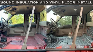 7.3 Powerstroke: Sounds Insulation & Vinyl Flooring Install