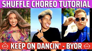 Shuffle Dance Tutorial: Advanced Choreography "Keep On Dancin'" | BLOOPERES INCLUDED [kentobaby]