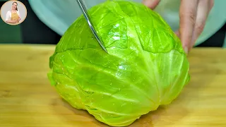 Do you have CABBAGE at home? Easy and delicious dinner recipe! Cabbage is tastier than meat!