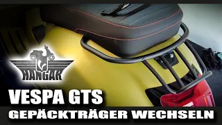 Gepäckträger GTS 125 MY23,VESPA GTS Modeljahr 2023 SIP Gepäckträger für das Heck, Luggage rack GTS