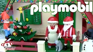 Playmobil Christmas! Santa's House and Mrs. Claus!