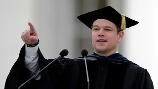 Matt Damon馬特達蒙MIT畢業典禮演講2016【中英雙語】 Matt Damon MIT commencement address