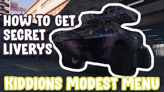 How To Get The Secret Livery's With Kiddion's Modest Menu - GTA5 Online