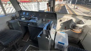 A quick look inside the cab of a class 47 locomotive