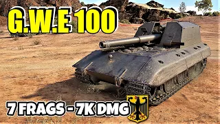 WoT G.W.E 100 Gameplay ♦ 7k Dmg 7 Frags ♦ SPG Arty Review
