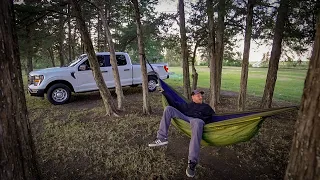 Solo Hammock Camping - Cheesy Campfire Pigs in a Blanket