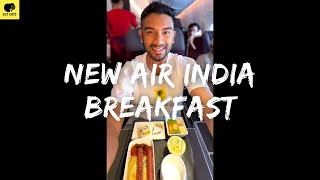 AMAZING Food On Air India’s Inaugural A350 Flight! 🤩🍳✈️