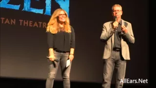 "Frozen" Co-Directors Jennifer Lee and Chris Buck at El Capitan's "Countdown to Zootopia"