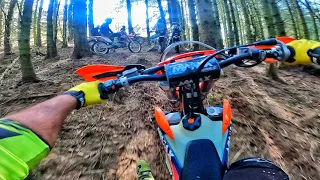 INSANE Dirt Bike Ride Through Woods - Enduro