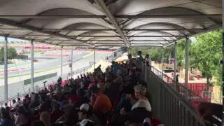 View from Grandstand I at 2016 Spanish F1 Grand Prix