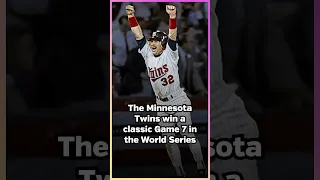 Oct. 27, 1991 – The Minnesota Twins beat the Atlanta Braves in a classic Game 7 of the World Series